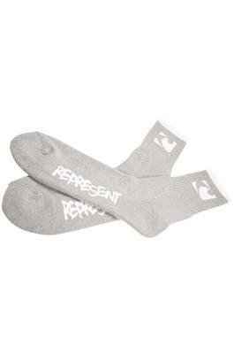 Ponožky dlouhé - Vysoké ponožky REPRESENT LONG New Squarez - R7A-SOC-030337 - S